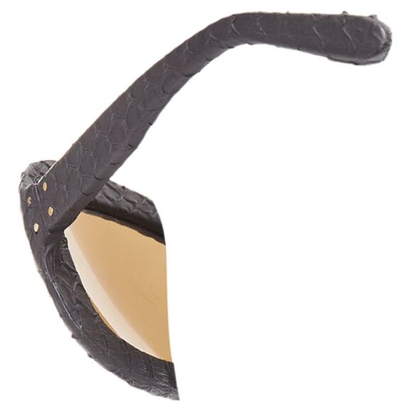Linda Farrow matte scaled ame reflective oversized sunglasses main image 4